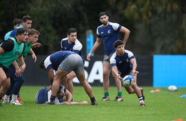Los jugadores del Plan de Alto Rendimiento y del PDI entrenaron en Casa Pumas, el lugar de entrenamiento de la Unión Argentina de Rugby. Foto: E.Izaguirre/URP