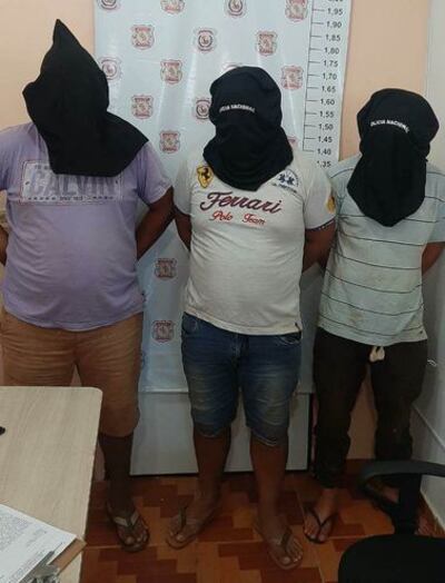 Los sindicados están detenidos en un a dependencia de la Dirección del Policía del Alto Paraná.