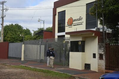 El operativo se inició este sábado cerca de las 14:00, en el local de Imedic ubicado en Fernando de la Mora.