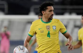Marquinhos, zaguero central de la selección brasileña.