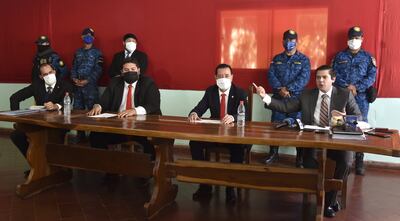 En conferencia de prensa, el diputado Miguel Cuevas pidió a la justicia que revoque su prisión preventiva argumentando que la pericia del Poder Judicial lo favorece.