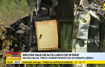 Militar sale de alta luego de estar internado 19 días