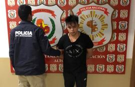 Jhonatan Reinaldo Oviedo Caballero quedó privado de su libertad en la Dirección de Policía de Alto Paraná.
