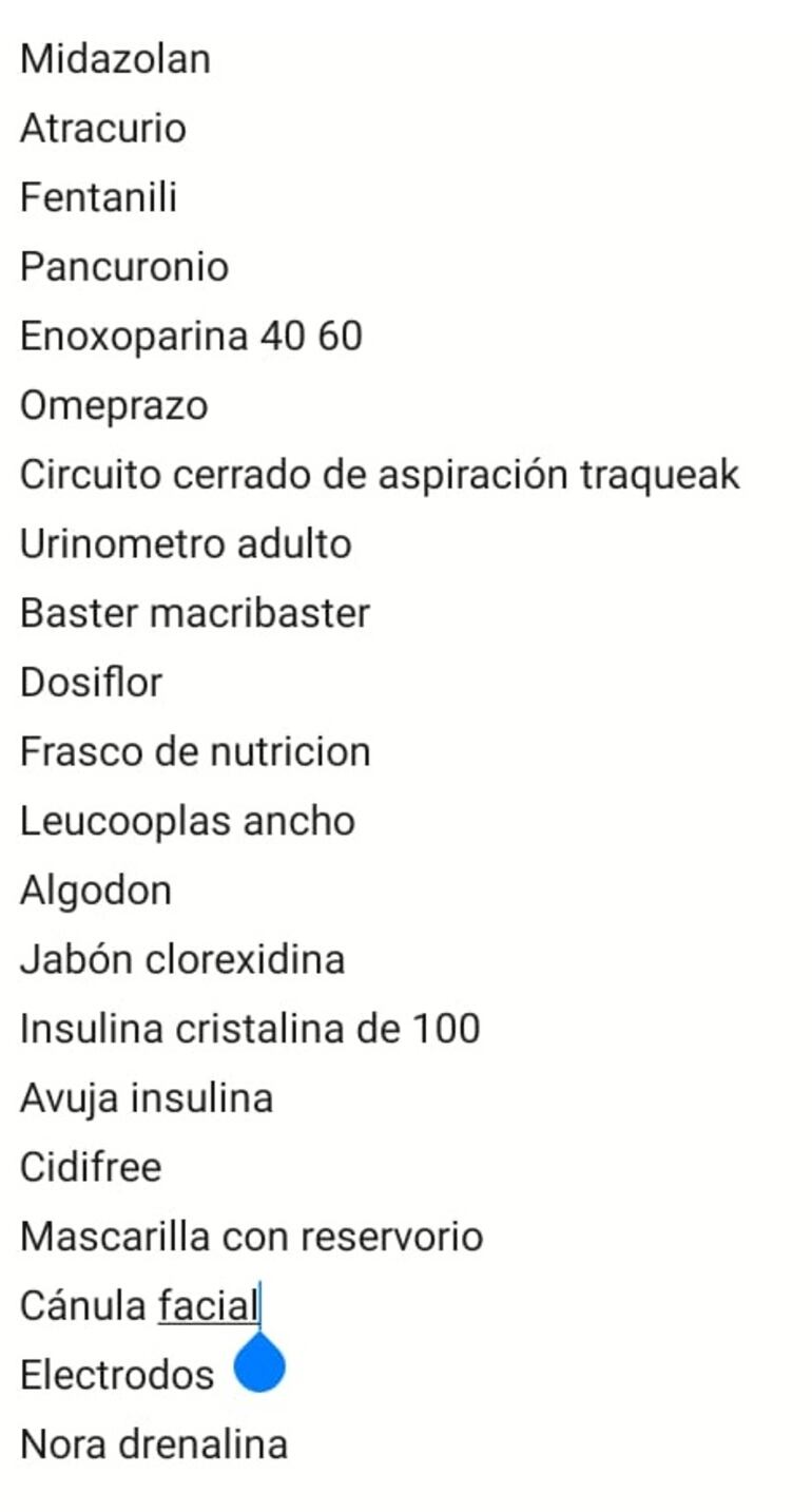 Medicamentos que urgen en el Hospital de Clínicas.