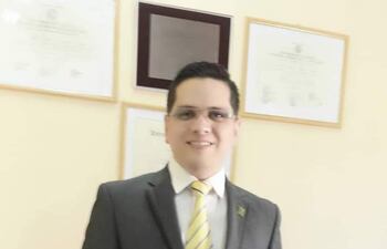 El abogado, Pedro David Galeano, asesinado esta mañana en Coronel Oviedo.