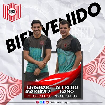 Cristian Martínez y Alfredo Cano asumirán en el Rayadito.