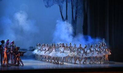 El lago de los cisnes.