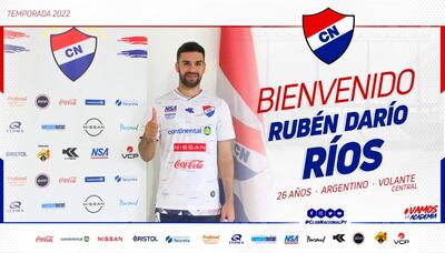 El argentino Rubén  Ríos, durante su presentación en Nacional.