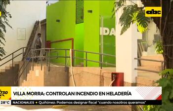 Controlan incendio en heladería de Villa Morra