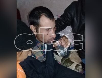 Juan Carlos Olmedo (46) tras su liberación.