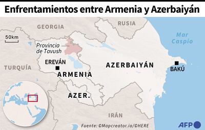 ENFRENTAMIENTOS ENTRE ARMENIA Y AZERBAIYÁN