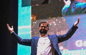 Gabriel Boric, de 35 años, el izquierdista electo presidente de Chile.