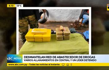 Desmantelan red de abastecedor de drogas