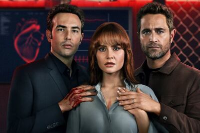 Sebastián Martínez, Ana Lucía Domínguez y Michel Brown, protagonistas de la serie "Pálpito".