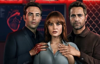 Sebastián Martínez, Ana Lucía Domínguez y Michel Brown, protagonistas de la serie "Pálpito".
