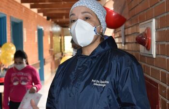 Doctora Sonia Arza, pediatra infectóloga.