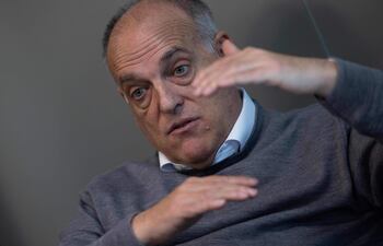 Javier Tebas, presidente de la Liga española de fútbol.