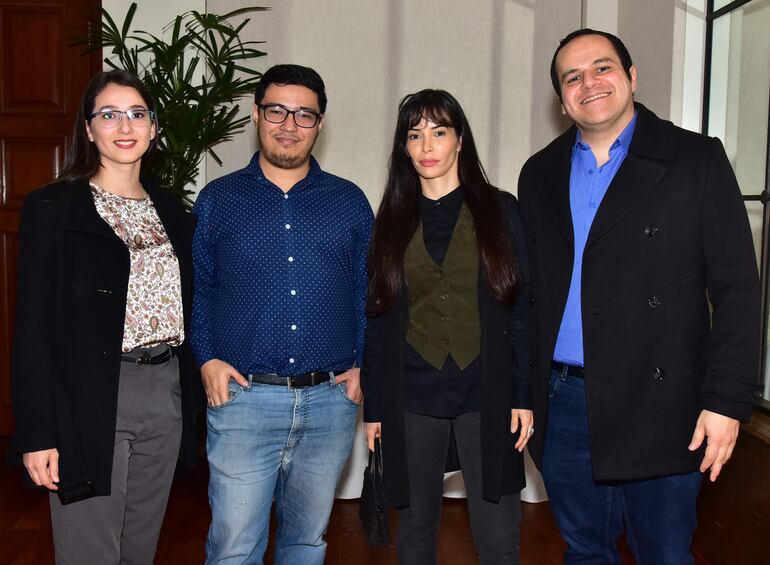 Fátima Giménez, César Ayala, María Miret y Enrique Fleitas.