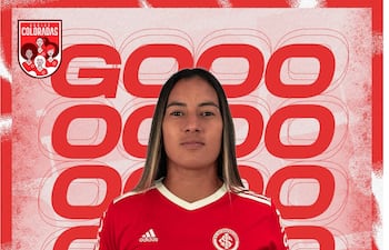 Fabiola Sandoval, gol de la victoria para Internacional.