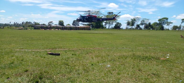 Zona de rastrillaje de la Policía Nacional.