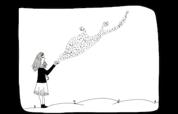 Una ilustración de la artista Rebeca Benítez.