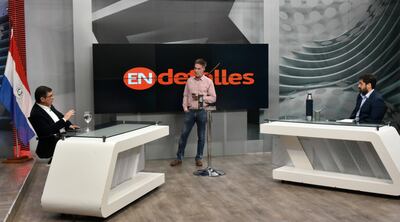 Directivos de Juntos por la Educación en estudios de ABC.