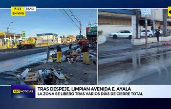 Video: Avda. Eusebio Ayala ya se encuentra despejada