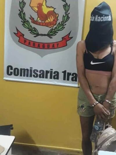 Lidia Concepción Rojas Bogado, detenida.