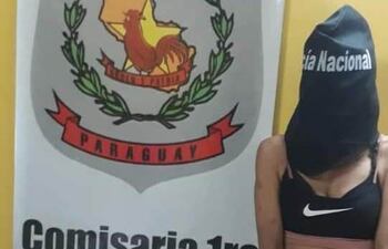 Lidia Concepción Rojas Bogado, detenida.