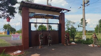 Campamento de retiro "Camino a Damasco" en Brítez Cué, del pastor José Insfrán, intervenido por la fiscalía.