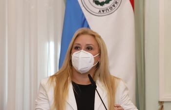 Celina Lezcano, ministra de la Mujer.