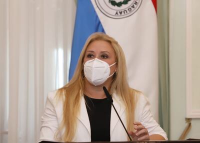 Celina Lezcano, ministra de la Mujer.
