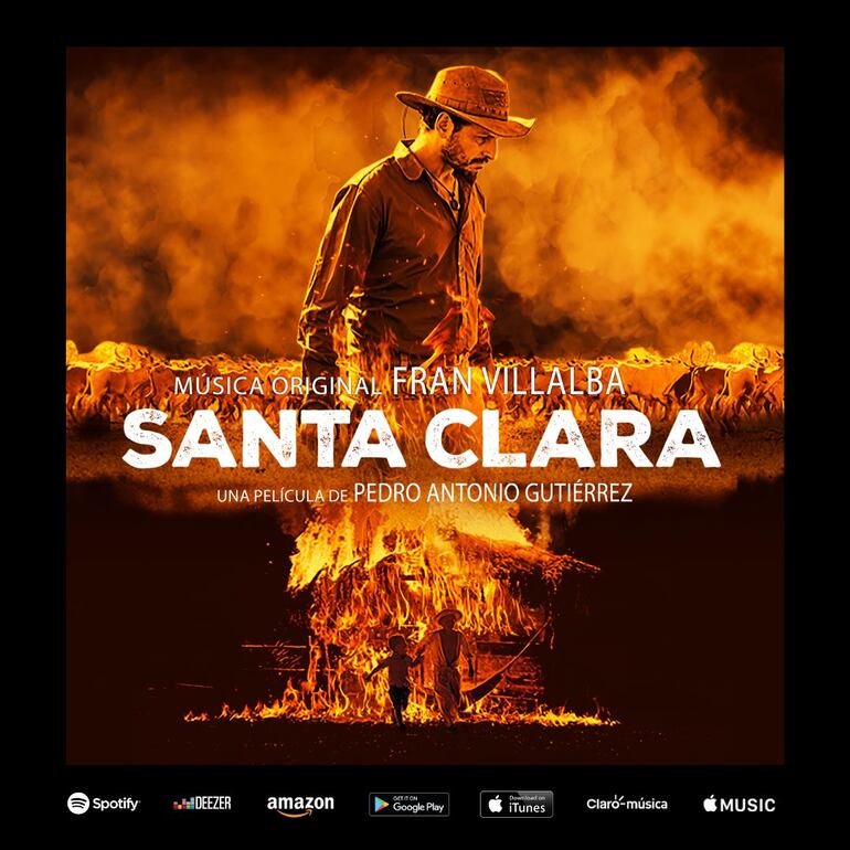 Afiche promocional de la música de "Santa Clara".