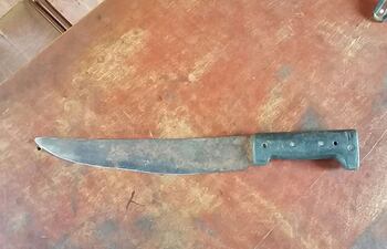 Los rateros dejaron abandonado un machetillo en el templo. (Foto ilustrativa).