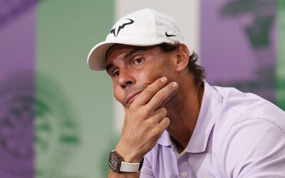 Nadal, actual número cuatro del mundo, considera que no estará curado antes de “tres o cuatro semanas”.