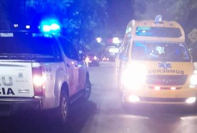 La víctima fue trasladada en una ambulancia del Cuerpo de Bomberos Voluntarios de Ciudad del Este hasta un centro médico privado.