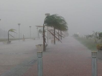 Se registró una intensa lluvia alrededor del mediodía en Encarnación.