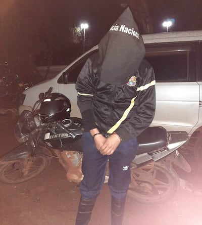 Gerardo González Bogado, detenido.