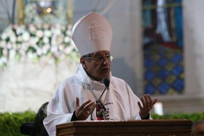 El deseo de más poder, lleva a una asfixia espiritual, dijo Mons. Valenzuela