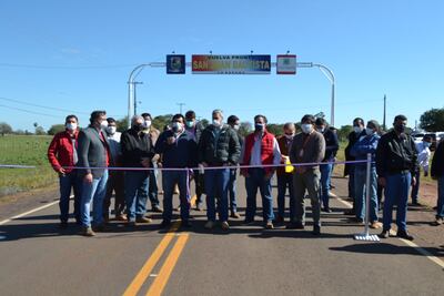 Mario Abdo Benítez, en San Juan Bautista, Misiones habló del plan de reactivación económica.