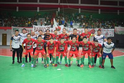 Escuadra de Benjamín Aceval, que cayó en su hermoso coliseo en el enfrentamiento del viernes contra Villa Hayes.