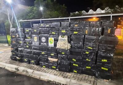 Los cigarrillos fueron trasaldados a la sede de la Receita Federal para el procedimiento de rigor.