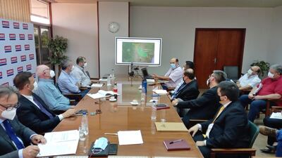 Reunión interinstitucional del sector eléctrico, en la ANDE.