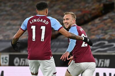 El West Ham derrotó este lunes al Wolverhampton.