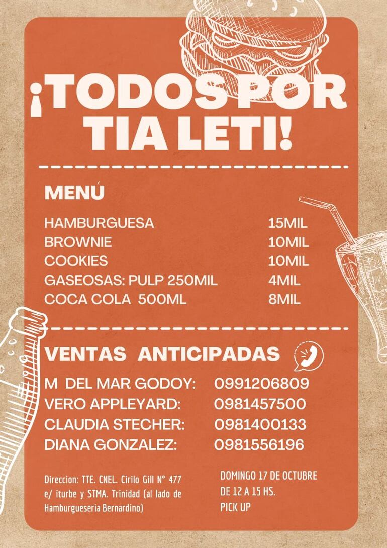 Hay varias formas de sumarse a este gran desafío emprendido por amigos y familiares de Leti.
