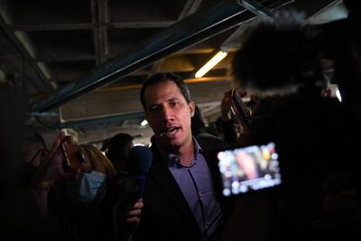 El líder opositor venezolano Juan Guaidó.