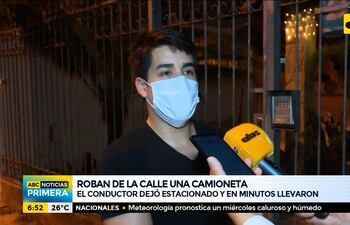 Roban una camioneta que se encontraba estacionada en la calle