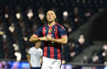 Churín marcó su último gol con la casaca de Cerro Porteño en la primera fecha del Clausura.