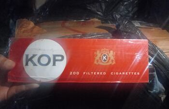 Kop es una de las marcas de cigarrillos incautados a orillas de Lago Itaipú.