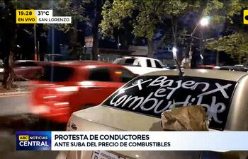 Convocan a protesta contra suba de combustible en Asunción y el Departamento Central